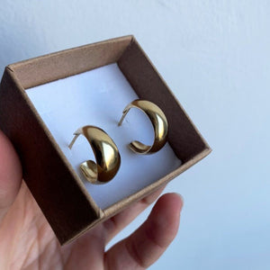 14K Gold Small Gypsy Earrings