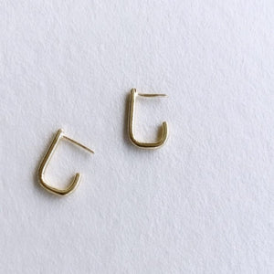 Small 14K Gold (Not) Hoop Earrings