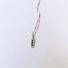 Load image into Gallery viewer, 14K Gold Lili Neckless With black Diamond
